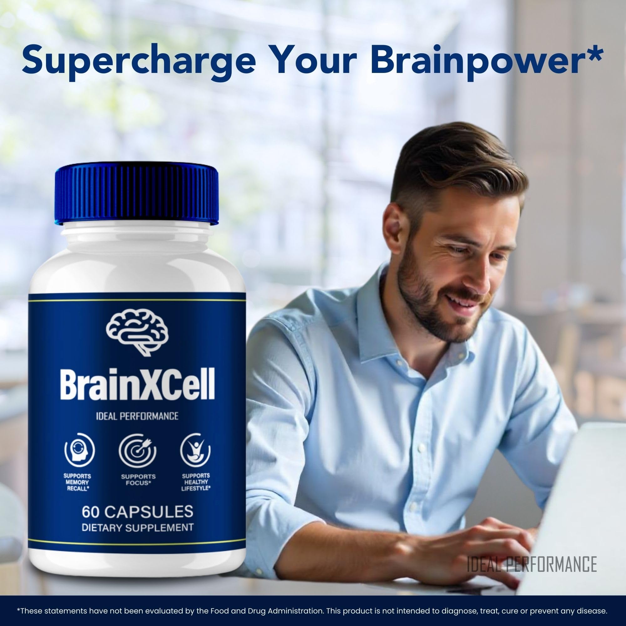 IDEAL PERFORMANCE Brainxcell packaging box image for reference