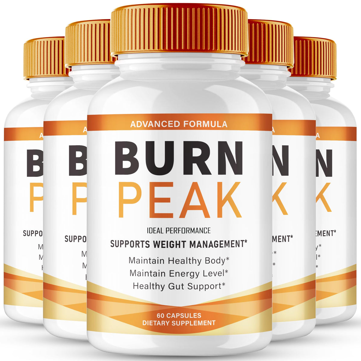 IDEAL PERFORMANCE Burn Peak capsules bottle shown for daily use supporting an active lifestyle