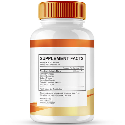 IDEAL PERFORMANCE Burn Peak capsules pack highlights a keto-friendly supplement routine