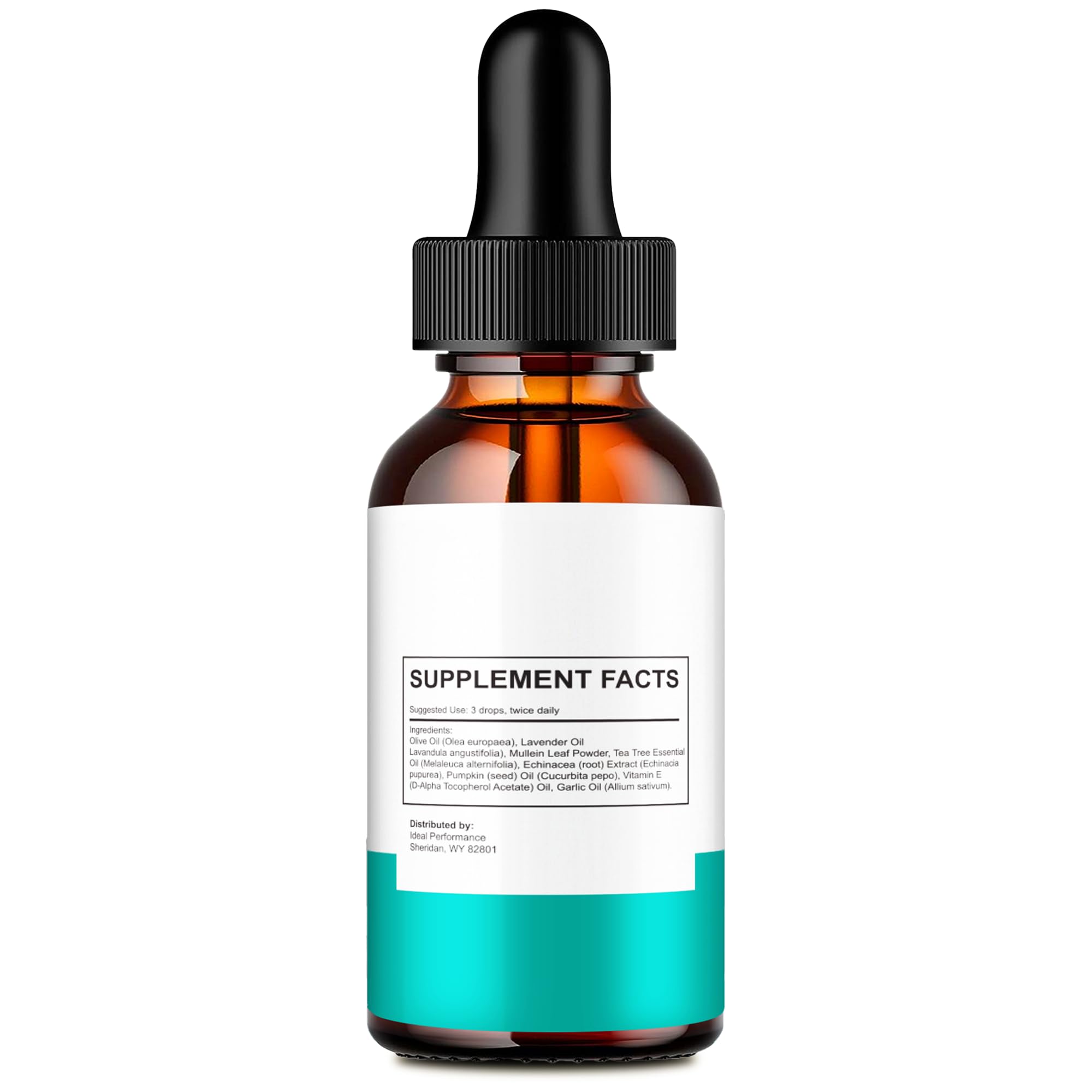 IDEAL PERFORMANCE Cortexi tinnitus relief bottle label highlights ingredients and usage guidance.