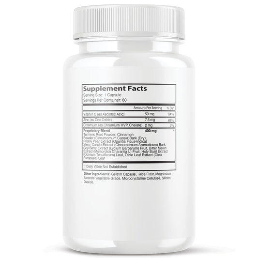 IDEAL PERFORMANCE Diabacore 180 capsules bottle side for consistent supplementation