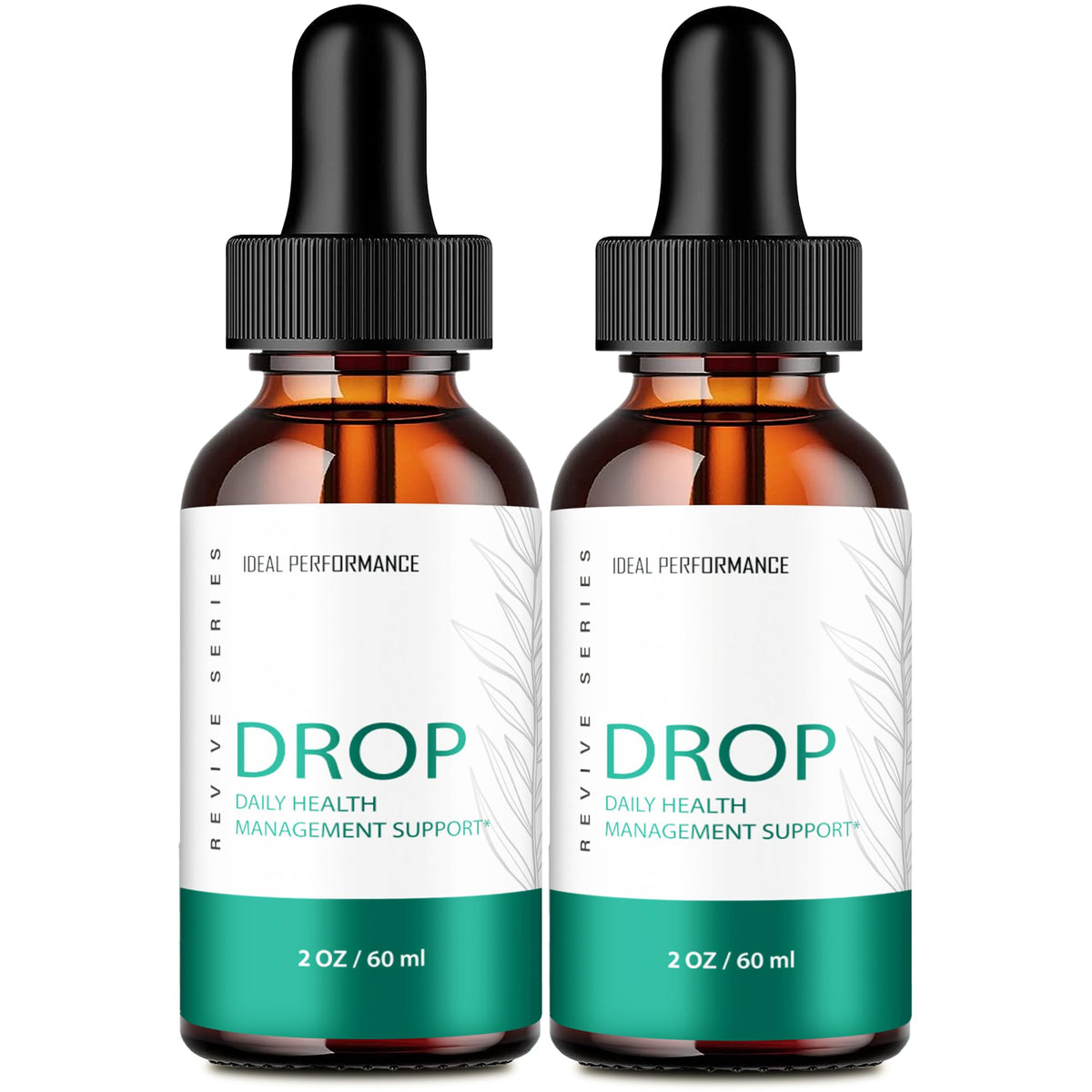 IDEAL PERFORMANCE Drop The Pounds Drops bottle highlights keto liquid formula for active lifestyles
