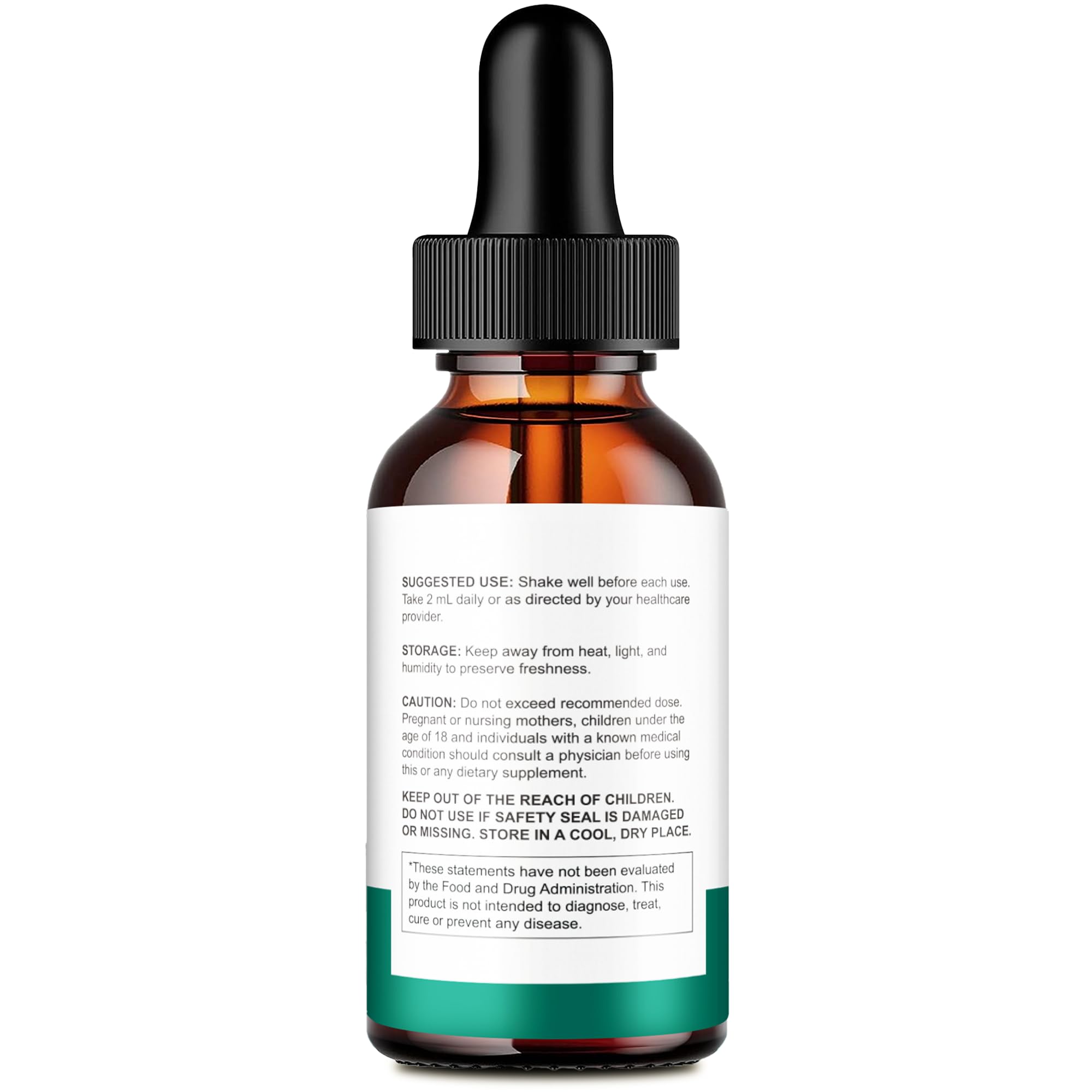 IDEAL PERFORMANCE drops ingredient label emphasizes natural keto formulation
