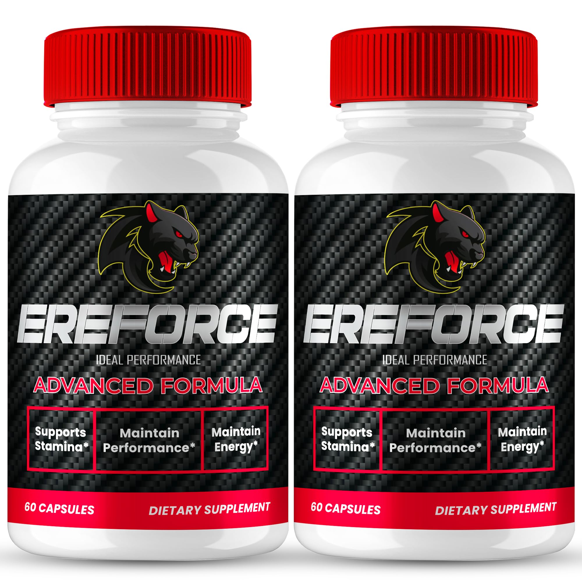IDEAL PERFORMANCE Ereforce capsules bottle front for daily endurance support.