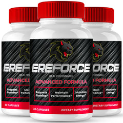IDEAL PERFORMANCE Ereforce capsules bottle front – supports daily vitality and masculine energy.