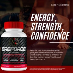 IDEAL PERFORMANCE Ereforce capsules pouring into a hand.