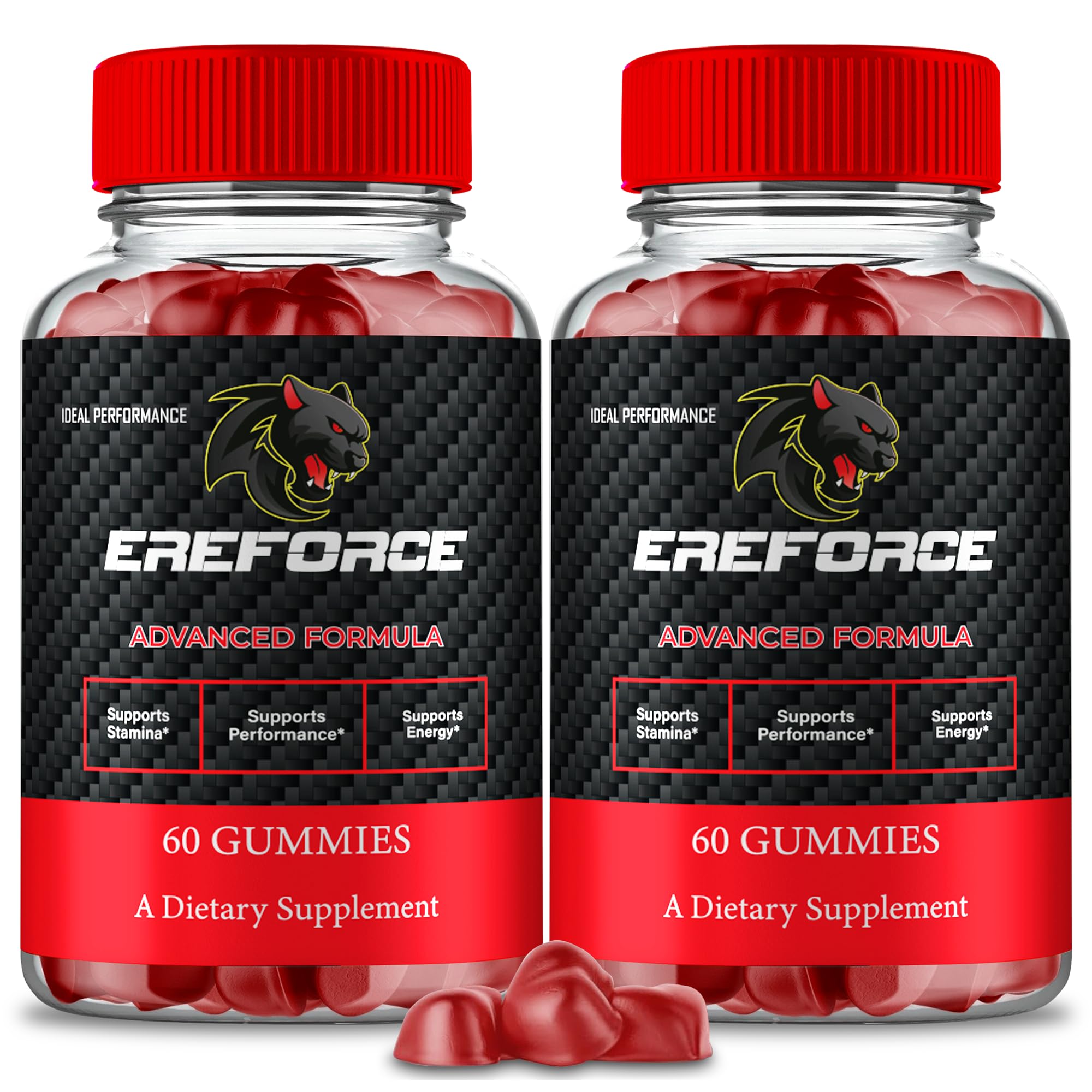 IDEAL PERFORMANCE Ereforce Gummies bottle for convenient daily wellness support.
