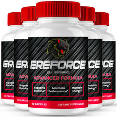 IDEAL PERFORMANCE Ereforce capsules bottle highlights a natural, high-strength option for daily vitality.