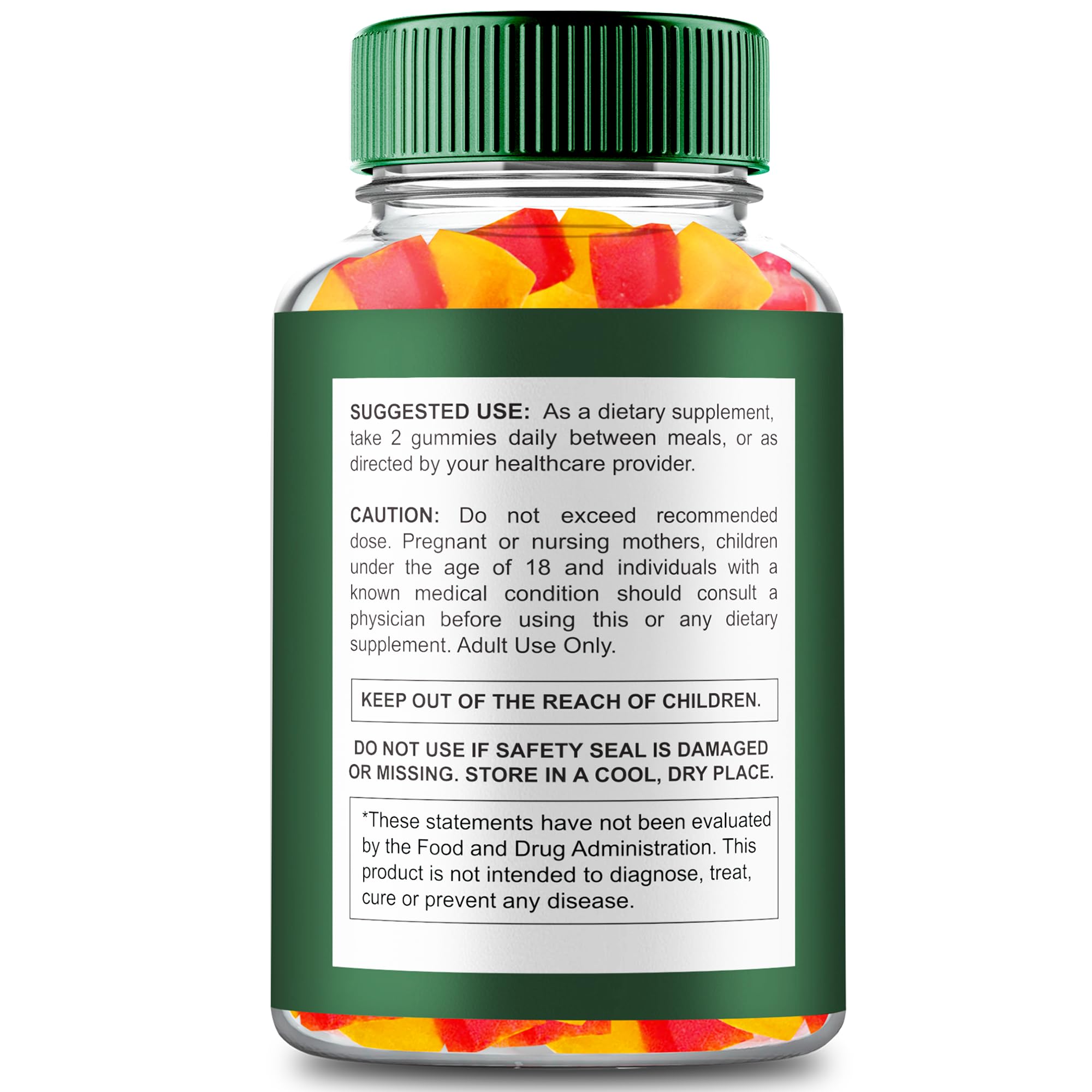 IDEAL PERFORMANCE Evergreen Hemp Gummies label view highlights branding and ingredients.