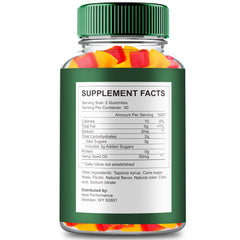 IDEAL PERFORMANCE Evergreen Hemp Gummies packaging front, convenient all-natural wellness option.