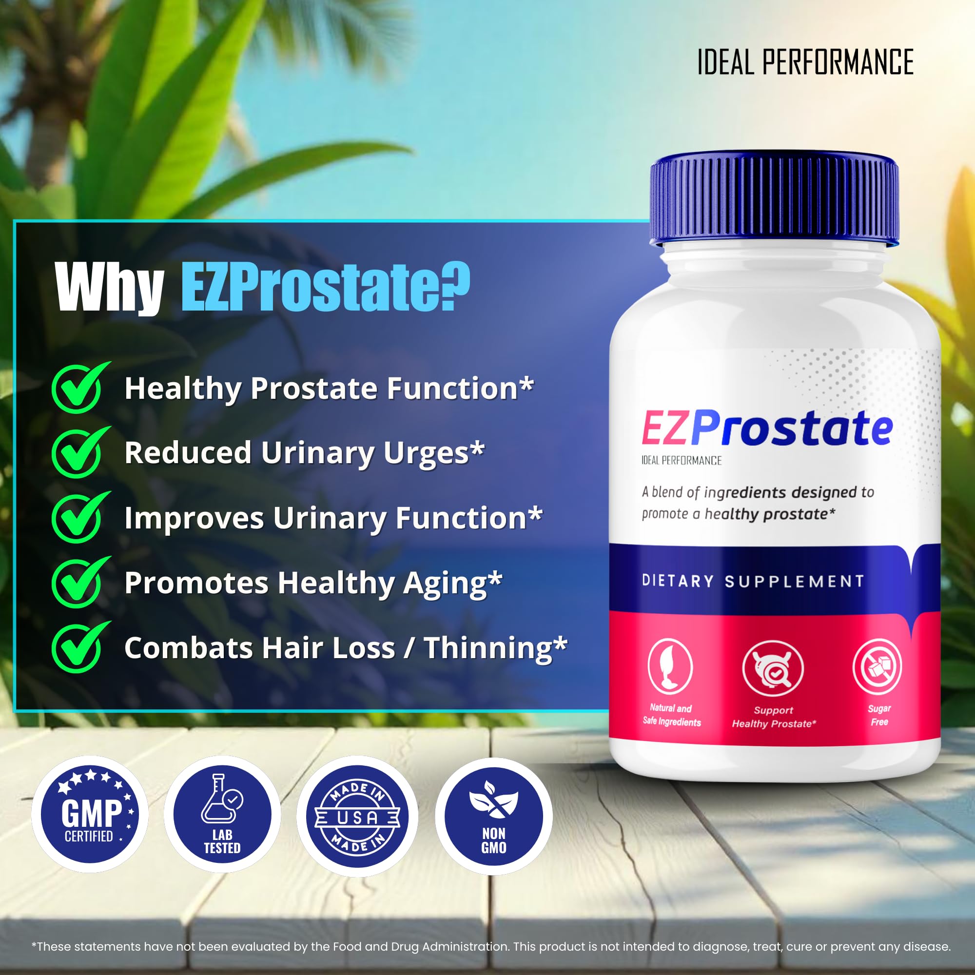 EZ Prostate Pills two-pack display for ongoing supply