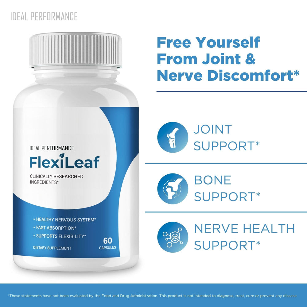 IDEAL PERFORMANCE Flexileaf label back view emphasizes natural formula