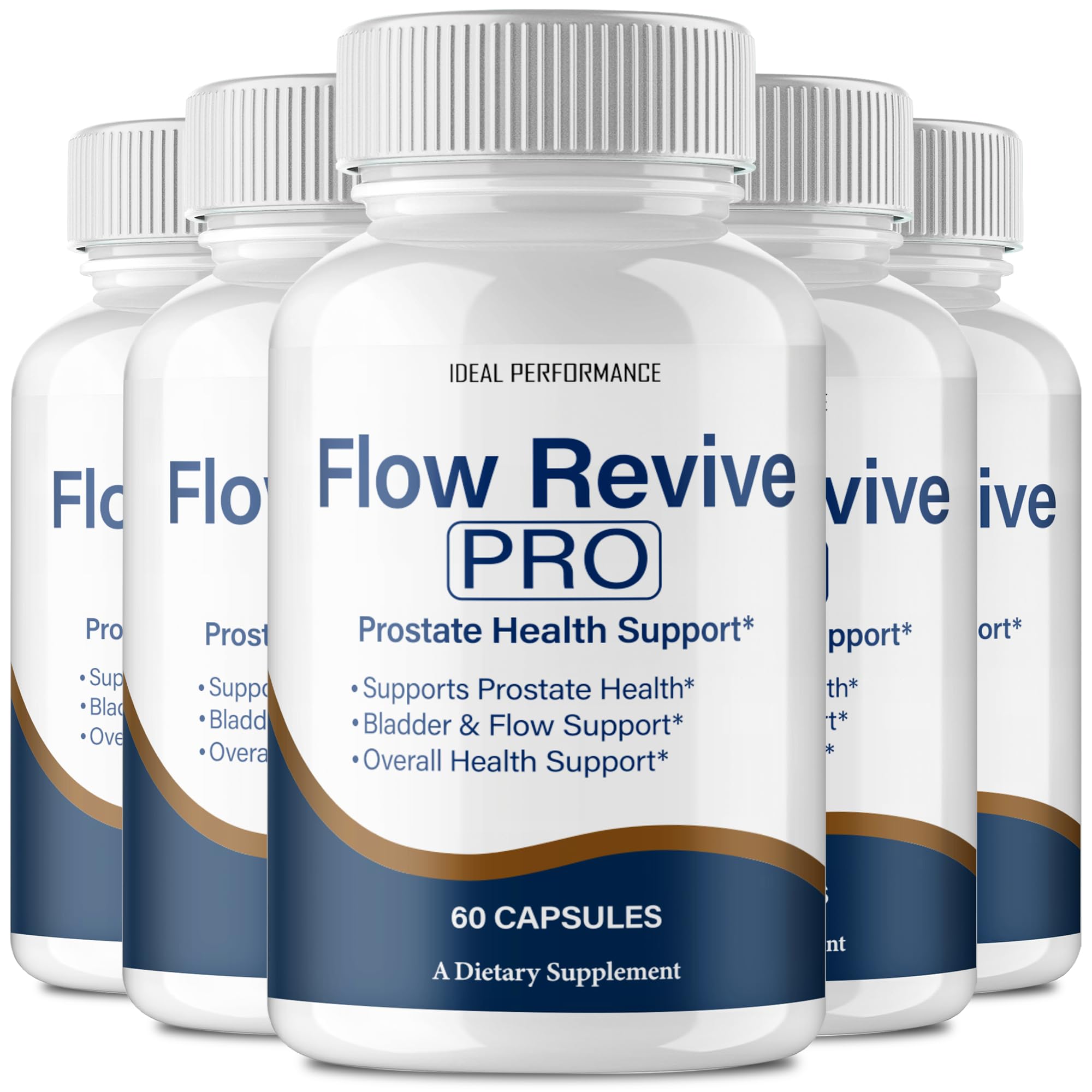 IDEAL PERFORMANCE Flow Revive bottle front view promotes daily wellness.