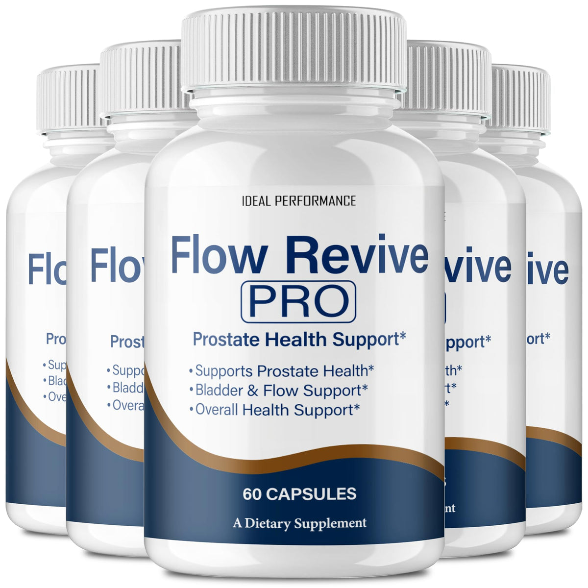 IDEAL PERFORMANCE Flow Revive bottle front view promotes daily wellness.