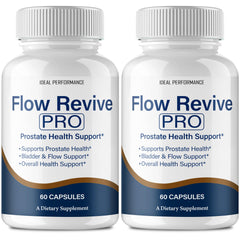 IDEAL PERFORMANCE Flow Revive pills bottle front for easy daily use.