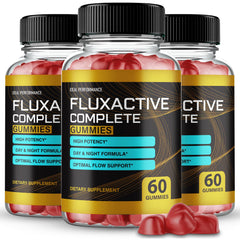 IDEAL PERFORMANCE Fluxactive Complete Gummies 3-pack front view for convenient daily use
