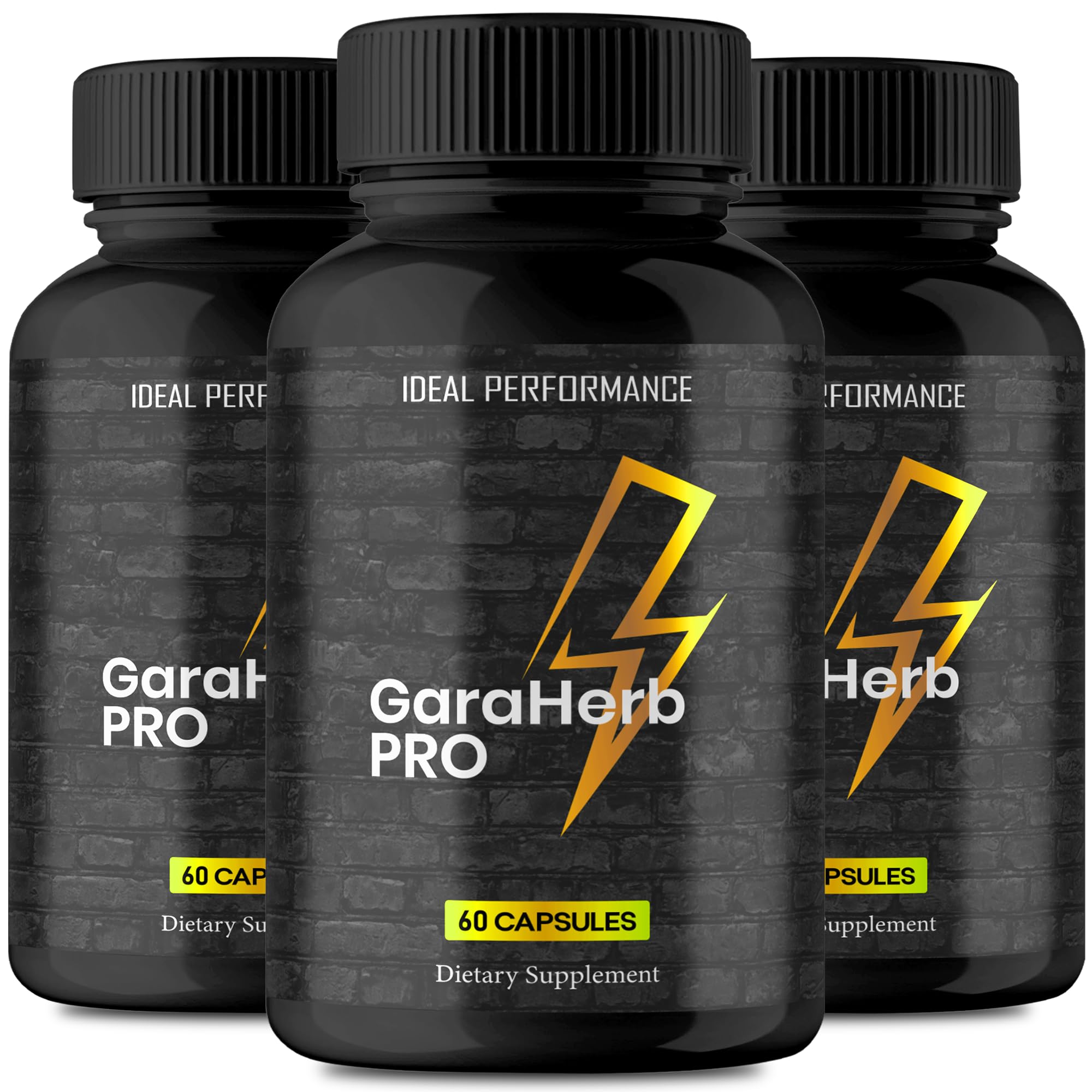 IDEAL PERFORMANCE Garaherb bottle with capsules for daily energy support.