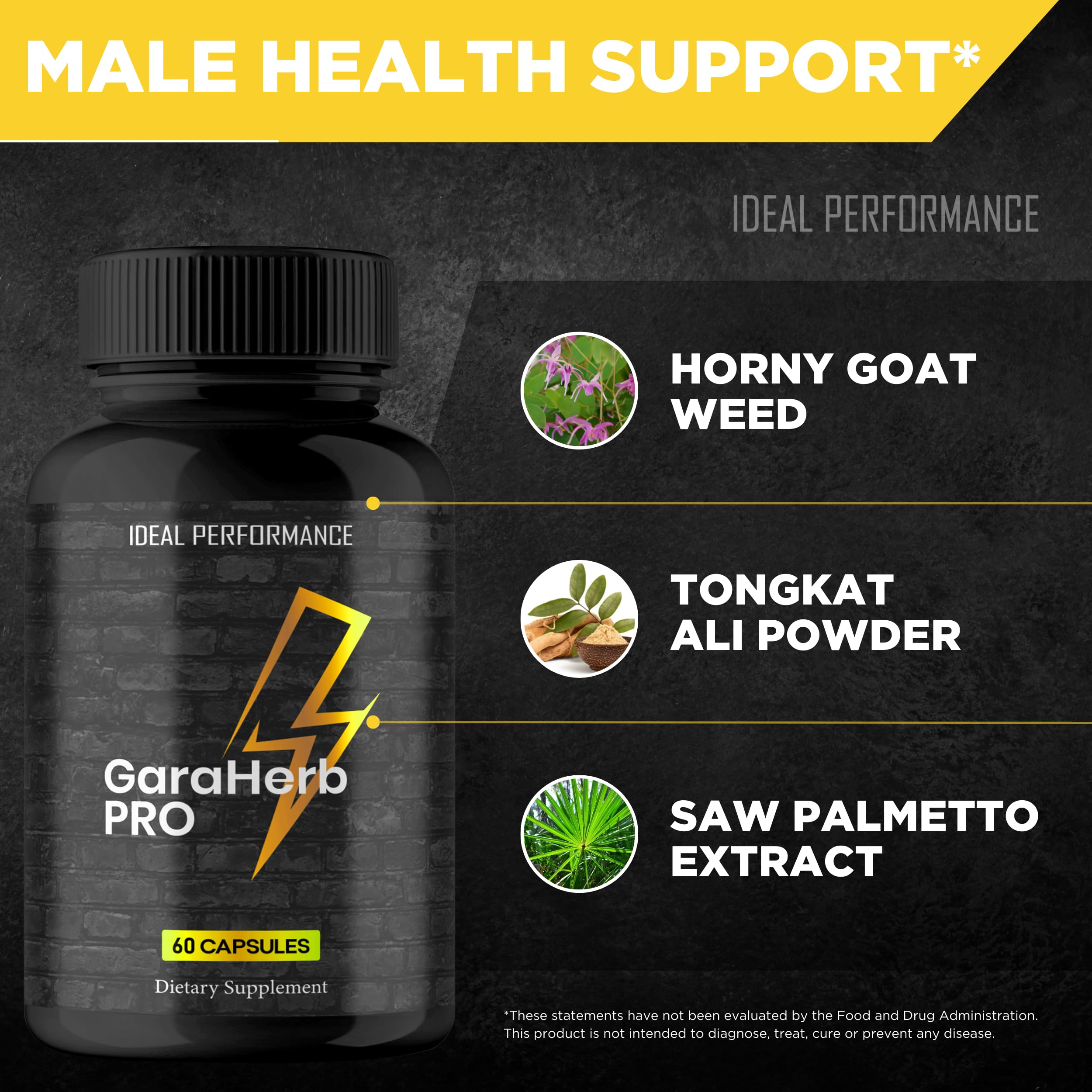 IDEAL PERFORMANCE Garaherb product in hand suggesting convenient two-pack value