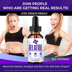 IDEAL PERFORMANCE Gelatide Drops on a counter for ready-to-use daily boost.