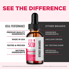 IDEAL PERFORMANCE Gelatine Sculpt Drops branding on bottle, premium feel.