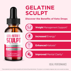 IDEAL PERFORMANCE Gelatine Sculpt Drops in hand, easy daily application.