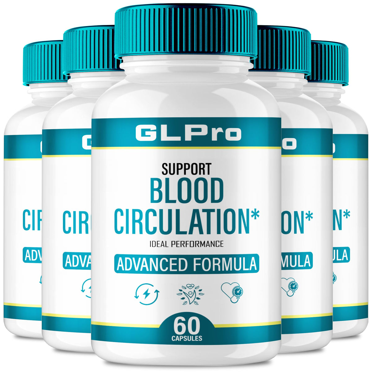 IDEAL PERFORMANCE GL Pro Blood Support bottle shows maximum-strength circulation support