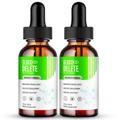 IDEAL PERFORMANCE Gluco Delete Drops bottle front view for daily circulation support.