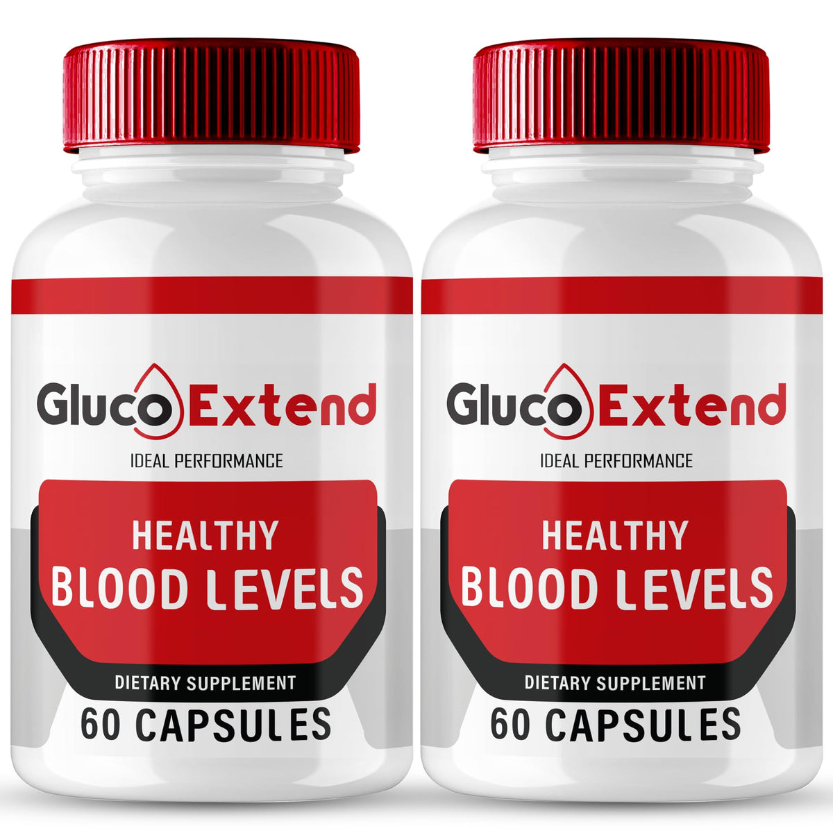 IDEAL PERFORMANCE Gluco Extend capsules bottle for daily wellness support.