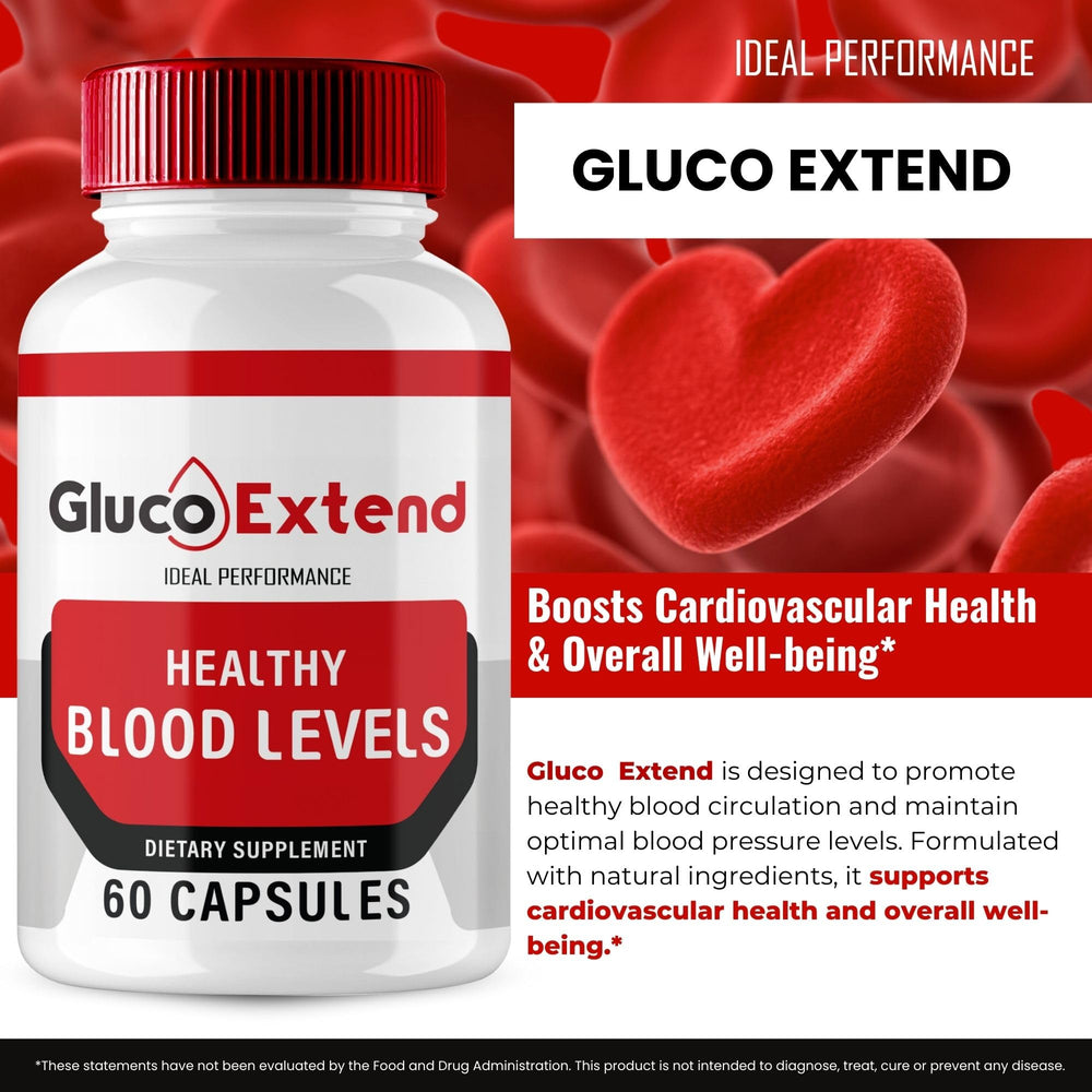Gluco Extend capsules being poured for convenient daily routine.