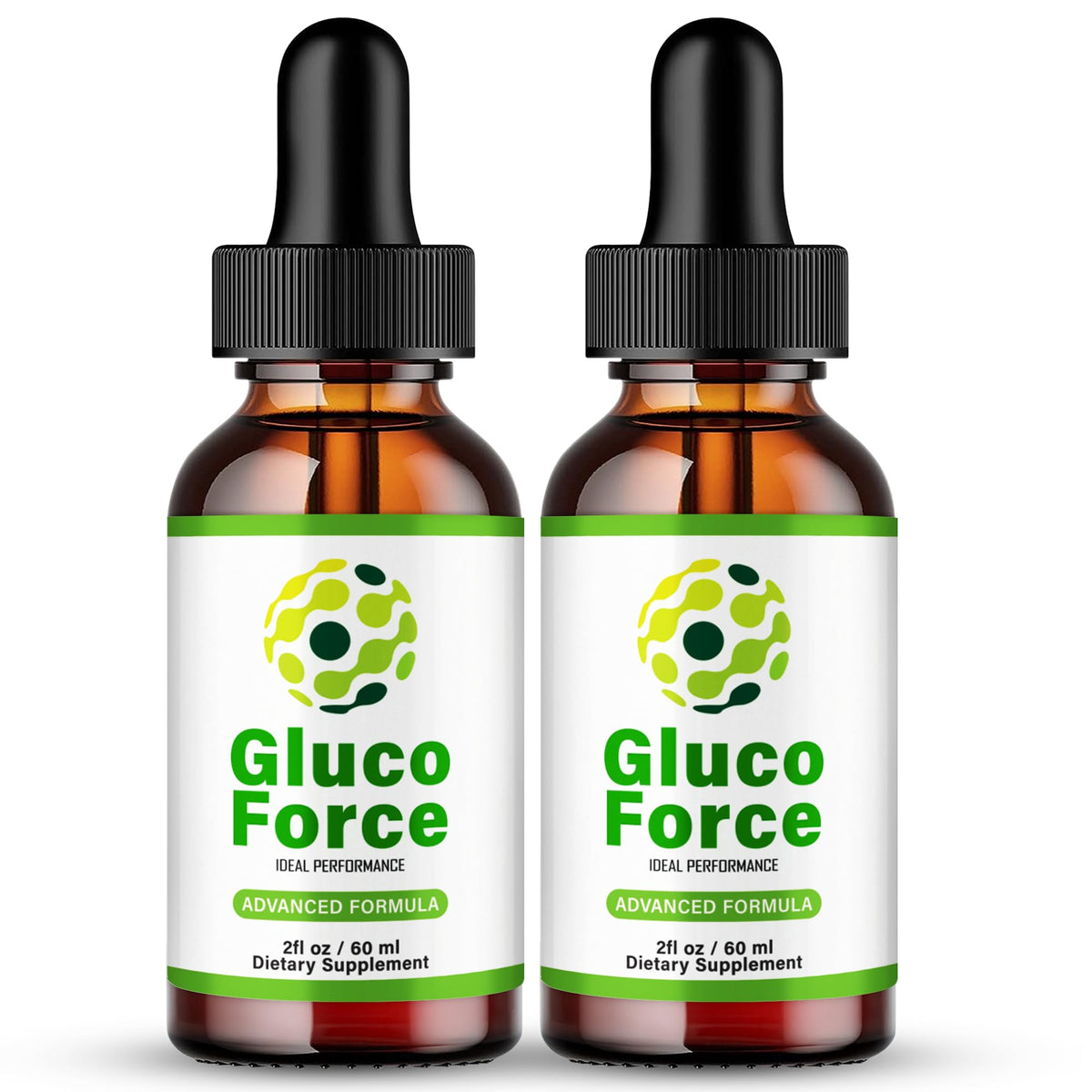 IDEAL PERFORMANCE Gluco Force Drops bottle for daily wellness