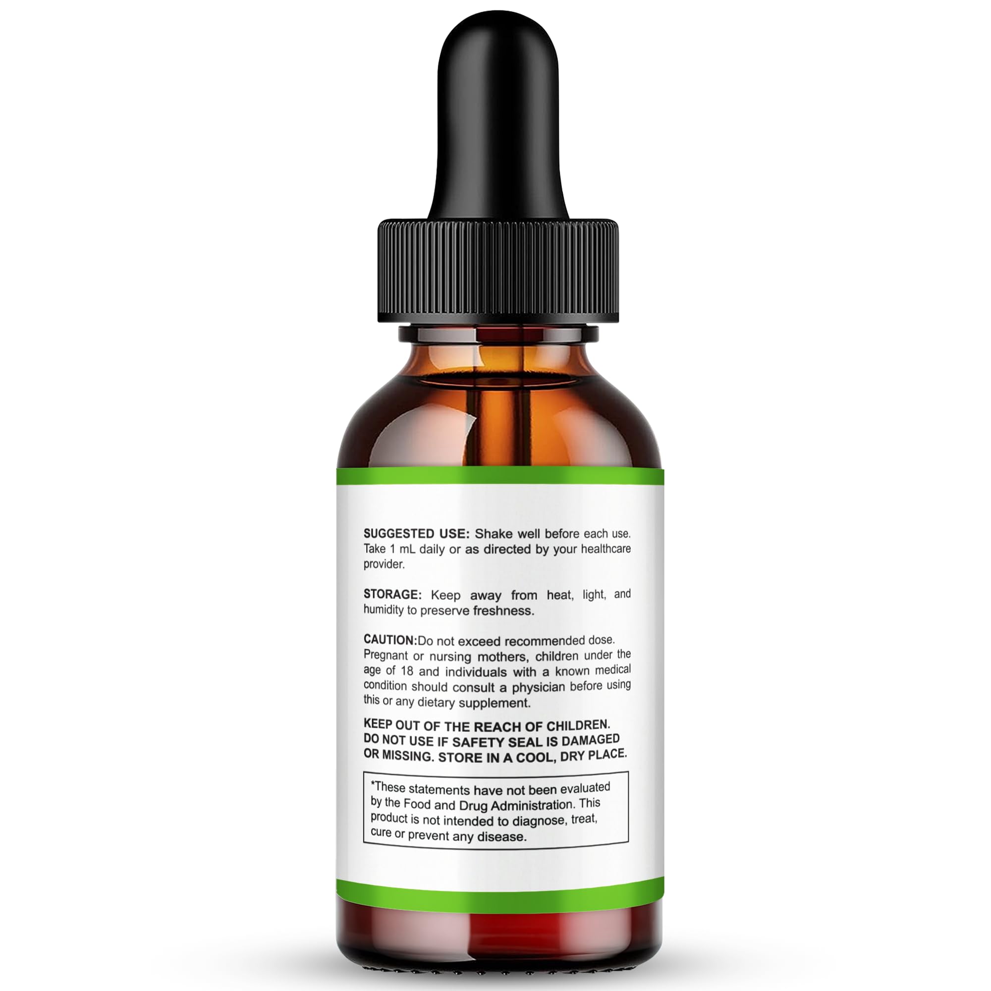 IDEAL PERFORMANCE Gluco Force Drops label close-up highlighting natural ingredients