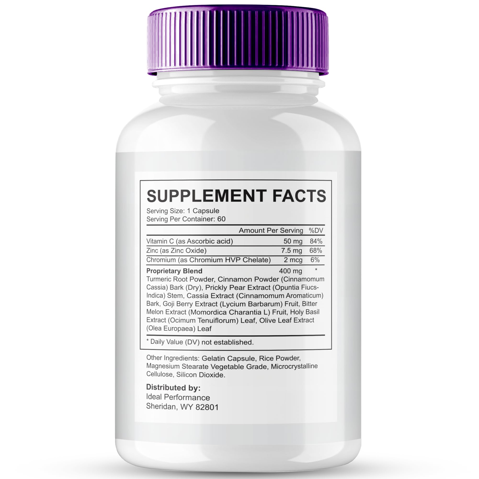 IDEAL PERFORMANCE Gluco Shield Pro capsules close-up, designed for easy daily use