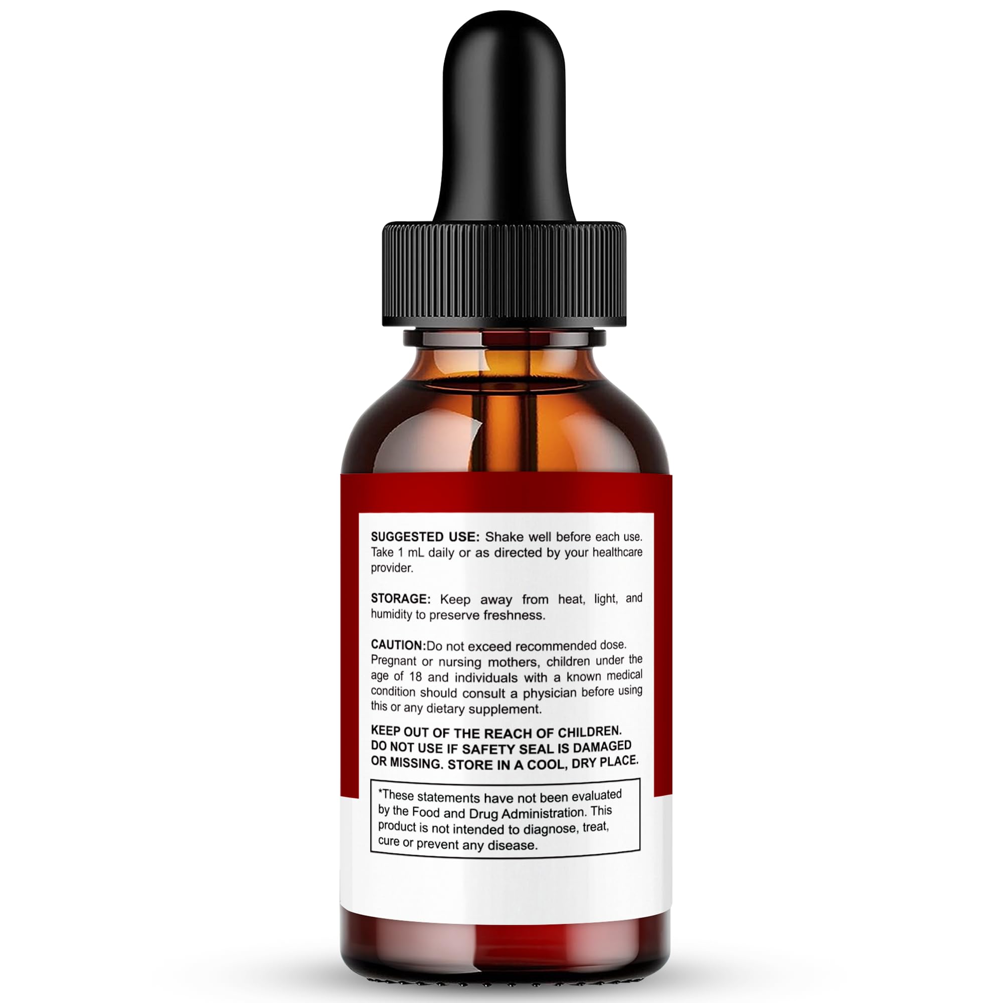IDEAL PERFORMANCE Gluco Vita Pure Drops label closeup highlights natural ingredients and quality