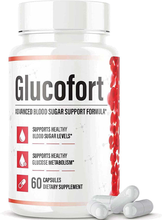 IDEAL PERFORMANCE Glucofort supplement bottle for daily wellness support.
