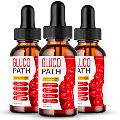 IDEAL PERFORMANCE Glucopath Drops bottle on table, premium daily wellness support.