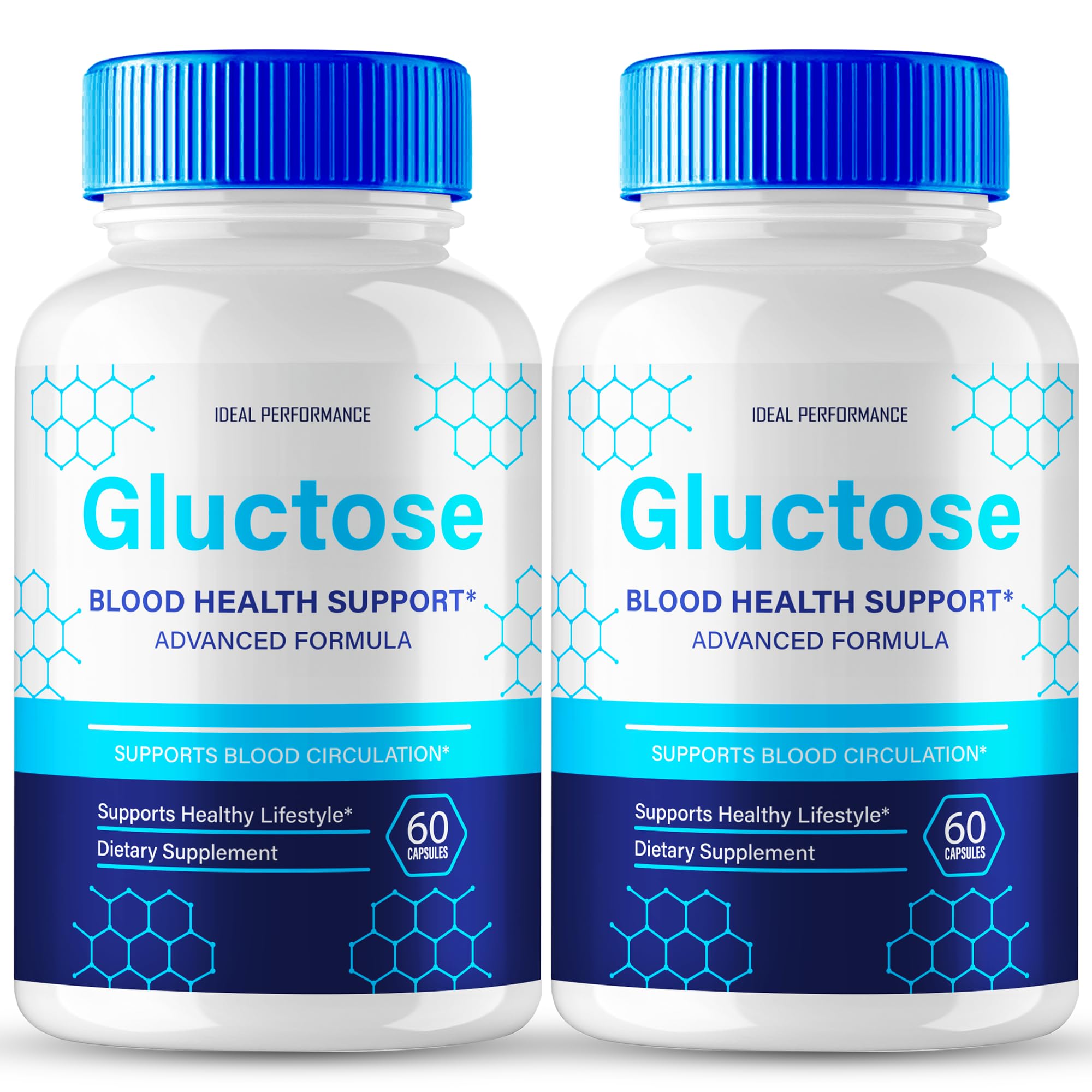 IDEAL PERFORMANCE Gluctose bottle front view for daily balance and convenience.