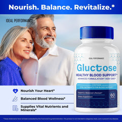 IDEAL PERFORMANCE Gluctose pills packaging on counter for home use.