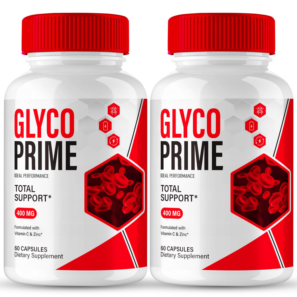 IDEAL PERFORMANCE Glyco Prime capsules front view, all natural formula for everyday wellness.