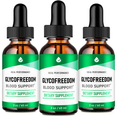 Ideal Performance Glycofreedom Drops bottle pour for easy daily dosing.
