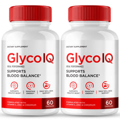 IDEAL PERFORMANCE GlycoIQ capsules bottle front for natural blood support