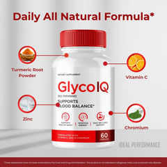 IDEAL PERFORMANCE GlycoIQ capsules on a clean kitchen counter for everyday health choices