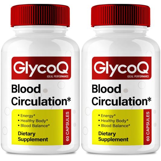 IDEAL PERFORMANCE GlycoQ capsules bottle front for premium circulation support