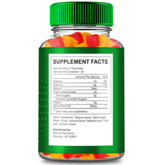 IDEAL PERFORMANCE GreenVow Hemp Gummies bottle close-up, natural formulation for everyday use.