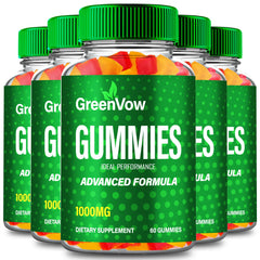 IDEAL PERFORMANCE GreenVow Hemp Gummies pack front for daily wellness convenience.