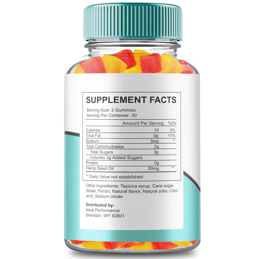 IDEAL PERFORMANCE Harmony Wave Gummies bottle cap ensures freshness and tamper-evident seal.
