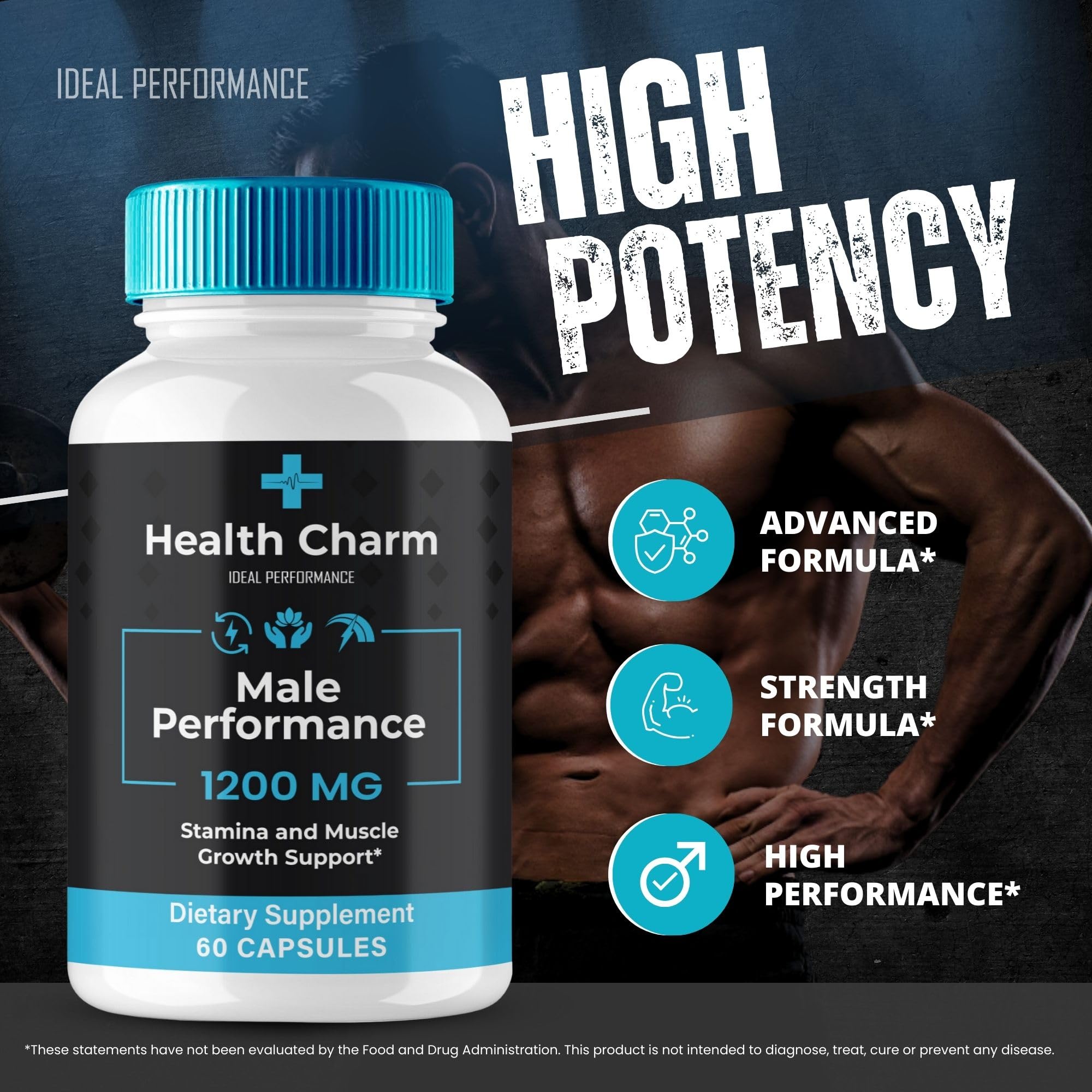 Man taking Health Charm Capsules as part of his daily routine.