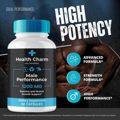 Man taking Health Charm Capsules as part of his daily routine.
