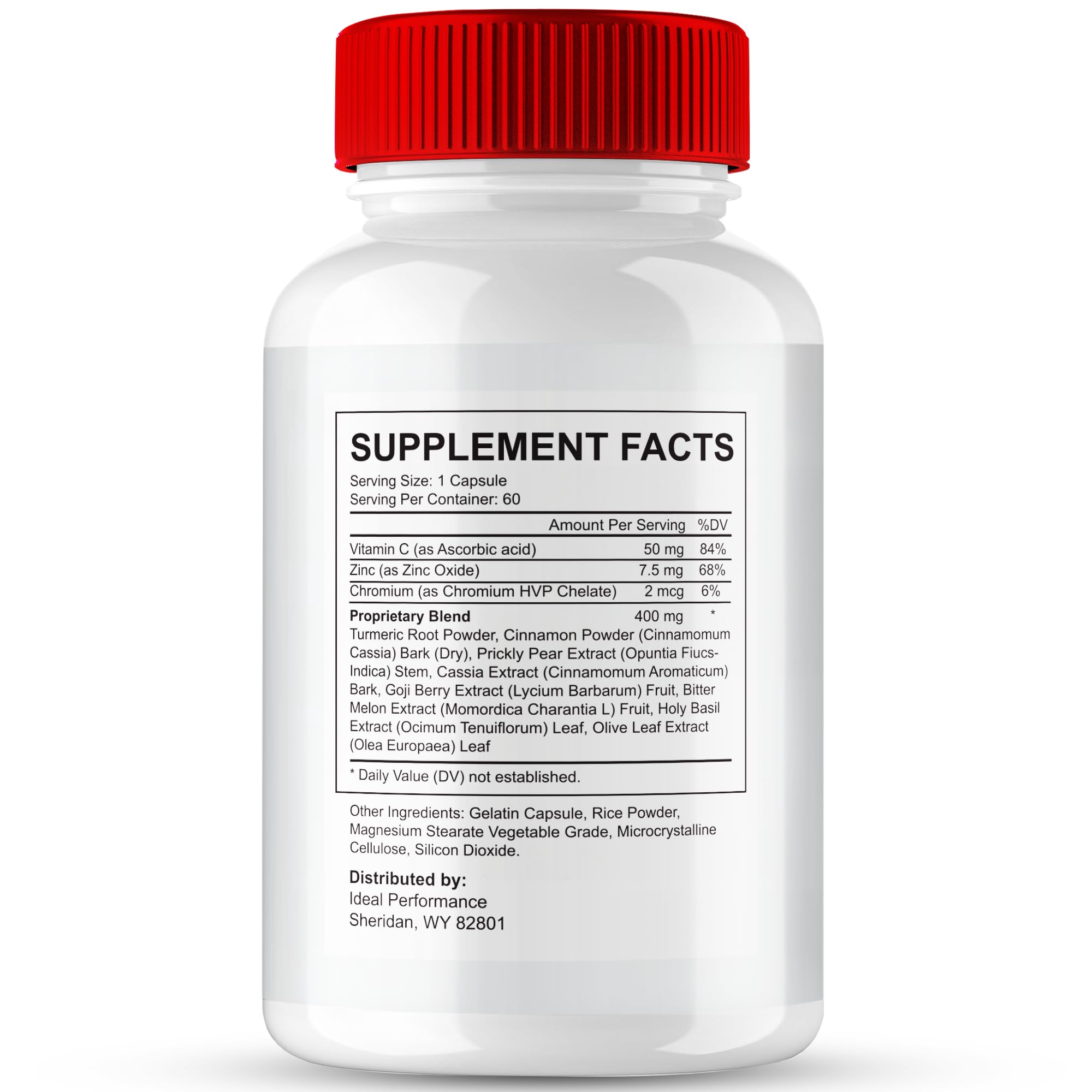 IDEAL PERFORMANCE Health Flux capsules closeup shows easy-to-swallow capsules for daily balance.