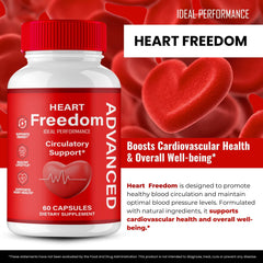 IDEAL PERFORMANCE Heart Freedom label details emphasize all natural Glyco Optimizer.
