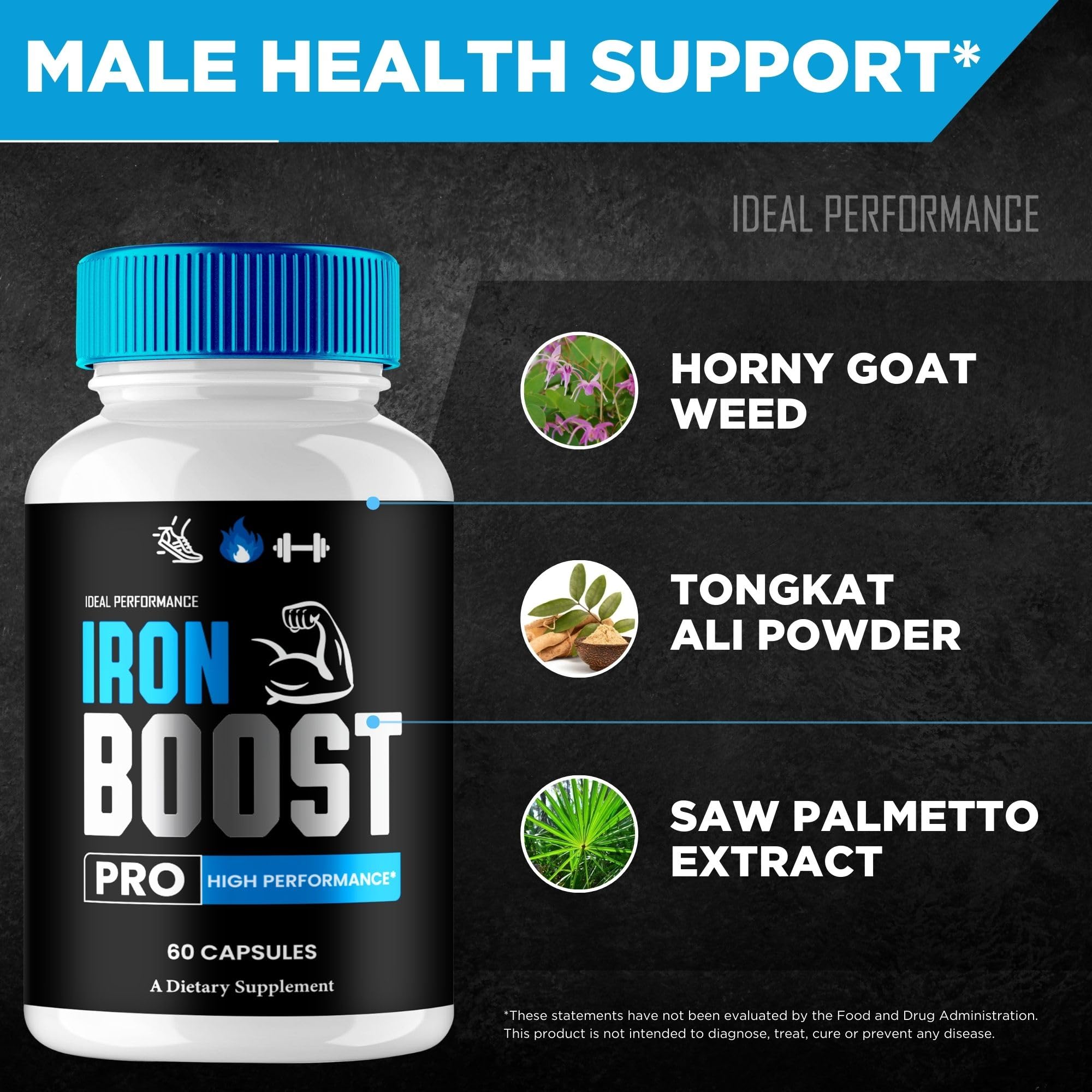 IDEAL PERFORMANCE Iron Boost Pro case pack highlighting value and convenience.